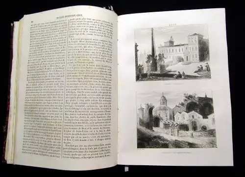 L'Italie Pittoresque 1845 Belletristik Stahlstiche Italien am