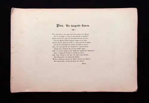 Florenz Pallast des Podesta. 5 Stahlstiche Broschur o.J. Ortskunde Reiseführer j