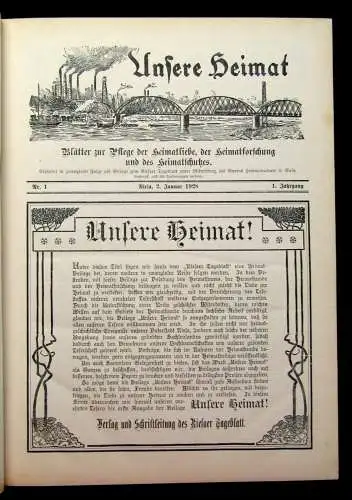 Unsere Heimat Riesa Blätter zur Pflege der Heimatliebe 1928-1932 1-5 komplett js