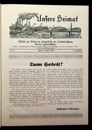 Unsere Heimat Riesa Blätter zur Pflege der Heimatliebe 1928-1932 1-5 komplett js