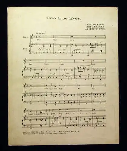 Curtis The little Wooden Whistle wouldnt Whistle 1924 js Gesang Noten