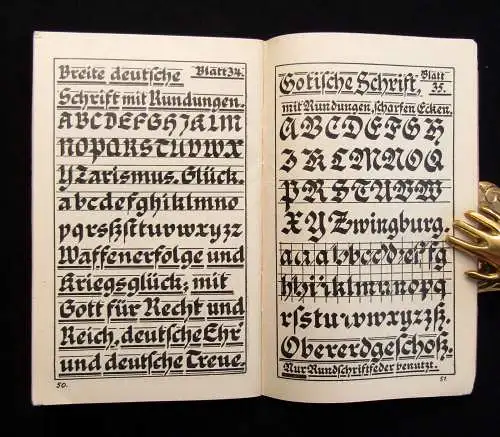 Endress Handgeschriebene Schriften Schriftenvorlagen Or. Ausgabe um 1920 js