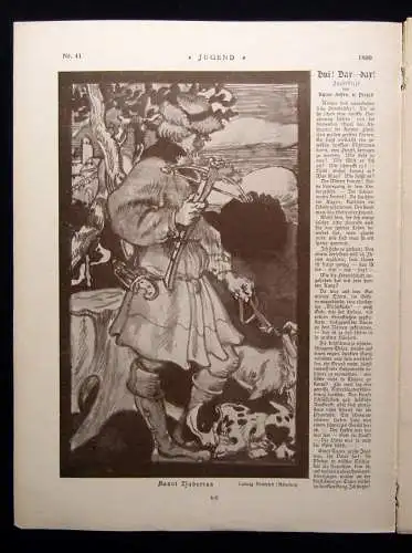 Jugend Zeitschrift Jugendstil Wochenschrift Nr. 41 1899 IV.Jhg. Hirth Verlag js