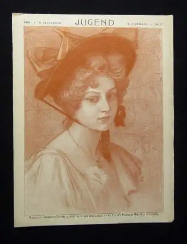 Jugend Zeitschrift Jugendstil Wochenschrift Nr. 37 1899 IV.Jhg. Hirth Verlag js