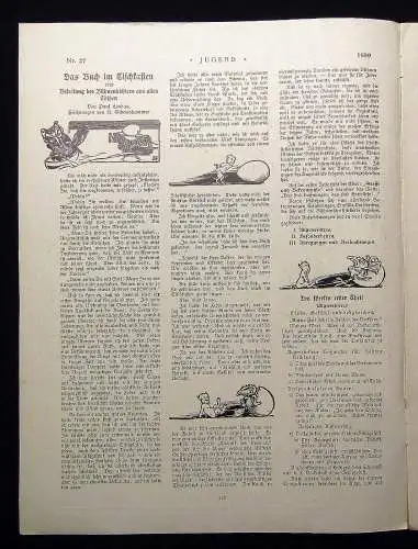 Jugend Zeitschrift Wochenschrift Nr.27  1899 Hirth Verlag IV. Jahrg. Jugendstil