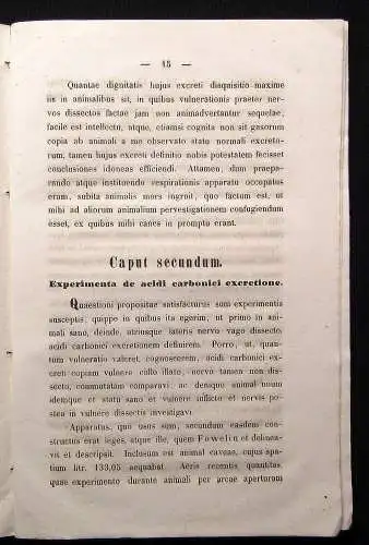 Löwinsohn Experimenta De Nervi Vagi in Respirationem Vi Et Effectu 1858 Medizin