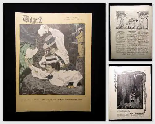 Jugend Zeitschrift Wochenschrift Nr.28  1899 Hirth Verlag IV. Jahrg. Jugendstil