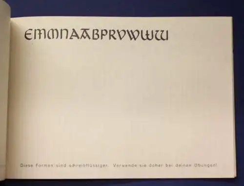 Unbenutztes Schreibübungsheft "Normalschrift" um 1920 Linguistik Orthographie js
