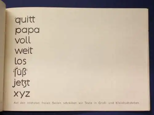 Unbenutztes Schreibübungsheft "Normalschrift" um 1920 Linguistik Orthographie js