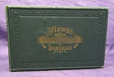 Edinburgh Views Of Edinburgh and Vicinity ca. 1850 Goldprägung Goldschnitt js