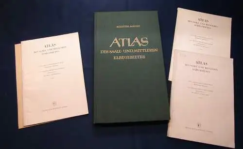 Schlüter August 1959 Atlas des Saale u. Mittl. Elbegebietes 1.-3. Teil am