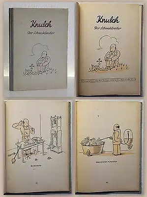 Max Richter Knulch der Lebenskünstler um 1950 Humor Satire Komic Comic Witz xz