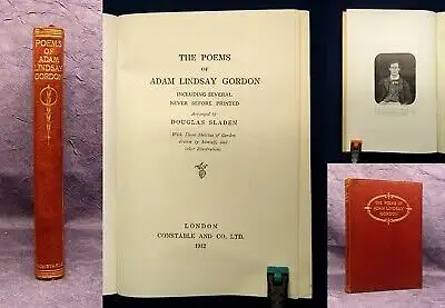 Sladen The Poems of Adam Lindsay Gordon 1912 Literatur Lyrik Belletristik js