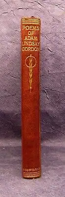 Sladen The Poems of Adam Lindsay Gordon 1912 Literatur Lyrik Belletristik js