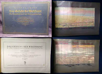 Korfes Das Gesicht der Westfront um 1920 Kriegsdokument, Erinnerungsbuch js