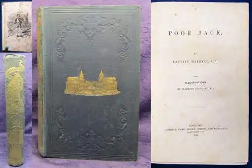 Captain Marryat Poor Jack 1840 Geschcihten Erzählungen illustriert EA js 