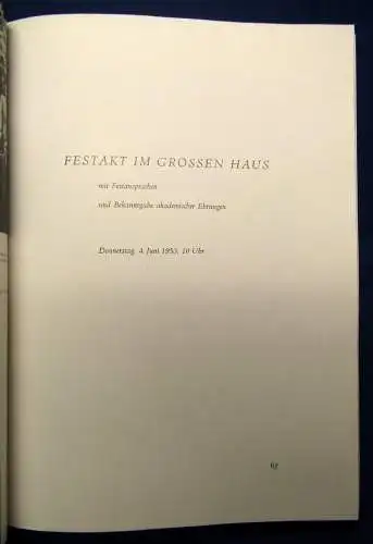 Technische Hochschule 2 Schriften + Beigabe 1953 Jahrhundertfeier js