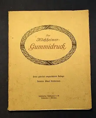 Der Höchheimer- Gummidruck Fotografie Technik Industrie Berufe um 1920 js