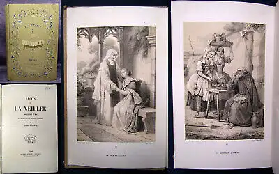 Vanauld Alfred, Recits De La Veillee o.J. Geschichten ,lithographische Tafeln js