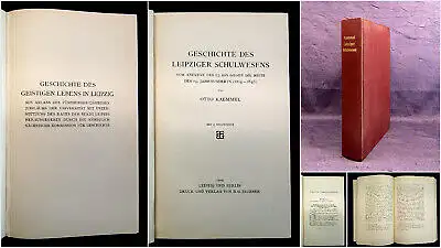 Kaemmel Geschichte des Leipziger Schulwesens OA 1909 Geschichte Sachsen Schule m