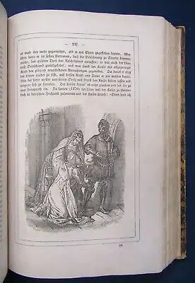 Duller Die Geschichte des deutschen Volkes EA 1840 Halbleder um 1900 js