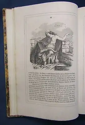 Duller Die Geschichte des deutschen Volkes EA 1840 Halbleder um 1900 js