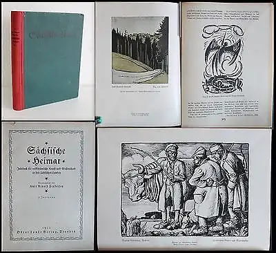 Findeisen - Sächsische Heimat 1922 - 5. Jg. - Jahrbuch volkstüml. Kunst - xz