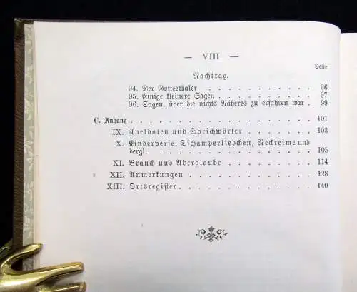 Meiche Sagenbuch der sächsischen Schweiz 1894 Erstausgabe Märchen Sagen Selten