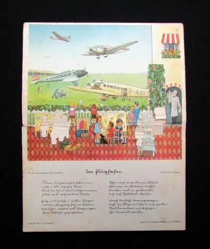 Schreibers Stehauf-Bilderbücher Frohe Fahrt 1938 Bilderbuch Kinderbuch Literatur