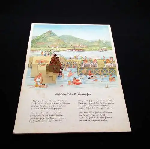 Schreibers Stehauf-Bilderbücher Frohe Fahrt 1938 Bilderbuch Kinderbuch Literatur