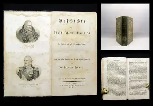 Meynert Geschichte des sächsischen Volkes 1835 Gesellschaft Politik Sachsen