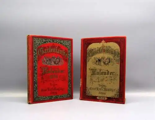 Gartenlaube Kalender 2x 1890 und 1889 Unterhaltung Nachrichten Gemeinschaft