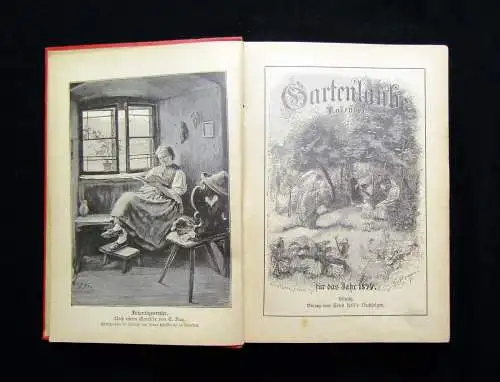 Gartenlaube Kalender 2x 1890 und 1889 Unterhaltung Nachrichten Gemeinschaft