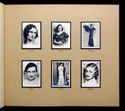 Sammelbilderalbum Die schönsten Frauen der Welt Schönheitsköniginnen 1933 kompl.