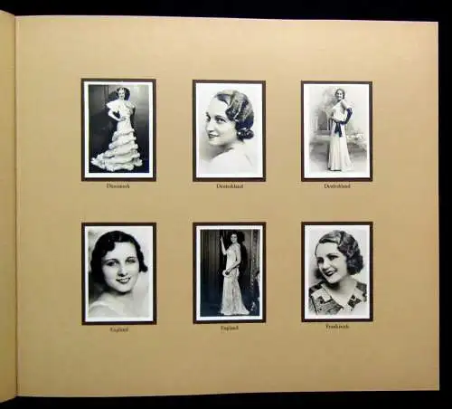 Sammelbilderalbum Die schönsten Frauen der Welt Schönheitsköniginnen 1933 kompl.