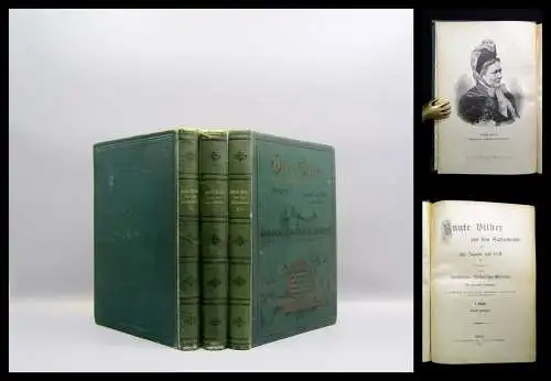 Bunte Bilder aus dem Sachsenlande 3 Bde. 1900,1901,1902 zahlreiche Abb. Saxonica