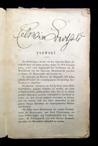 Wolf Homöopathische Erfahrungen Grundvergiftungen der Menschheit 1860 Heft 2-5