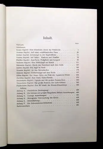 Roosevelt, Theodore Afrikanische Wanderungen eines Naturforschers u. Jägers 1910