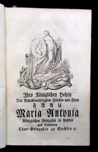 Uebersetzung des Oden des Horaz 5 Teile in 1 Buch 1756 zahlreiche Kupfervignett.