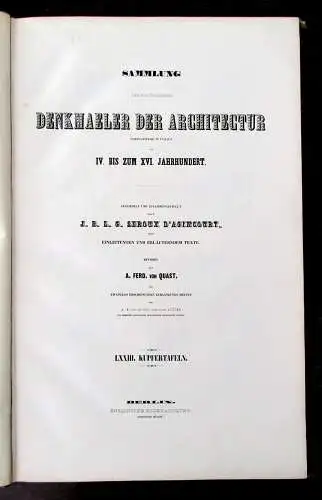 Quast Denkmäler der Architektur von IV.- XVI. Jahrh. 1840 3. Abt.Teil 1 Malerei