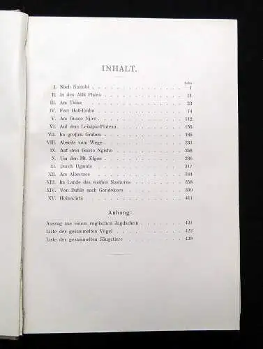 Berger In Afrikas Wildkammern als Forscher und Jäger 1910 Abenteuer Reise Sitten