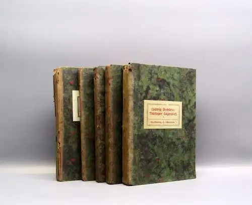 Bechstein, Ludwig Thüringer Sagenbuch 5 Bde. 1913 Buchschmuck von Hanns Bock