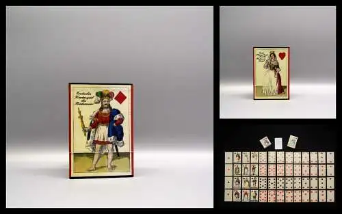 Erotisches Biedermeier Kartenspiel "Gegenlicht" 52 Karten Faber & Faber Leipzig