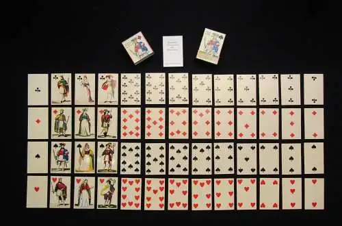 Erotisches Biedermeier Kartenspiel "Gegenlicht" 52 Karten Faber & Faber Leipzig