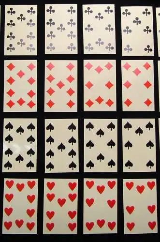 Erotisches Biedermeier Kartenspiel "Gegenlicht" 52 Karten Faber & Faber Leipzig