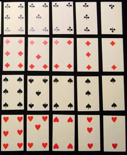 Erotisches Biedermeier Kartenspiel "Gegenlicht" 52 Karten Faber & Faber Leipzig
