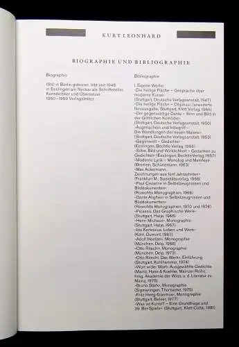Leonhard, Kurt Gegenbilder Lyrik und Prosa Zeichnungen von Erich Mansen 1986