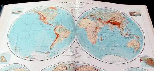 Scobel Andrees Allgemeiner Handatlas 1910 Jubiläums-Ausg. 139 Haupt-u.161 Karten