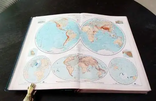 Scobel Andrees Allgemeiner Handatlas 1910 Jubiläums-Ausg. 139 Haupt-u.161 Karten