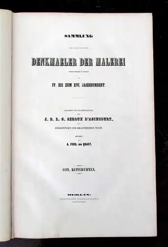 Quast Denkmäler der Architektur von IV.- XVI.Jahrh. 1840 Abt.1 apart Architektur